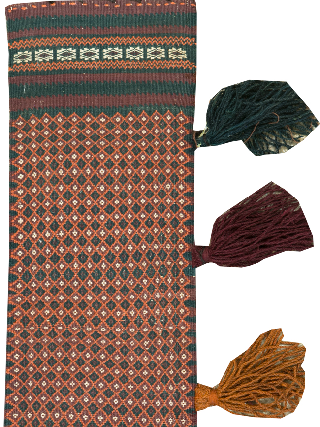 Vintage Uzbek Tribal Tent Band, No.25506 - Gss