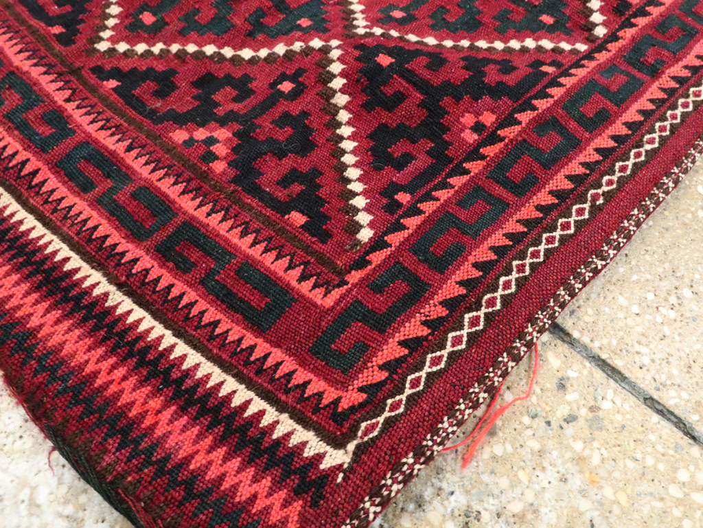 Vintage Central Asian Tribal Bag Face, No.25511 - Gss
