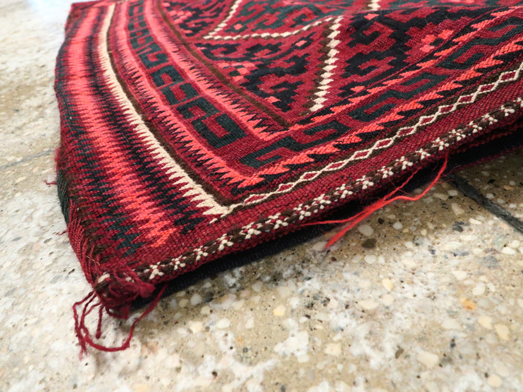 Vintage Central Asian Tribal Bag Face, No.25511 - Gss