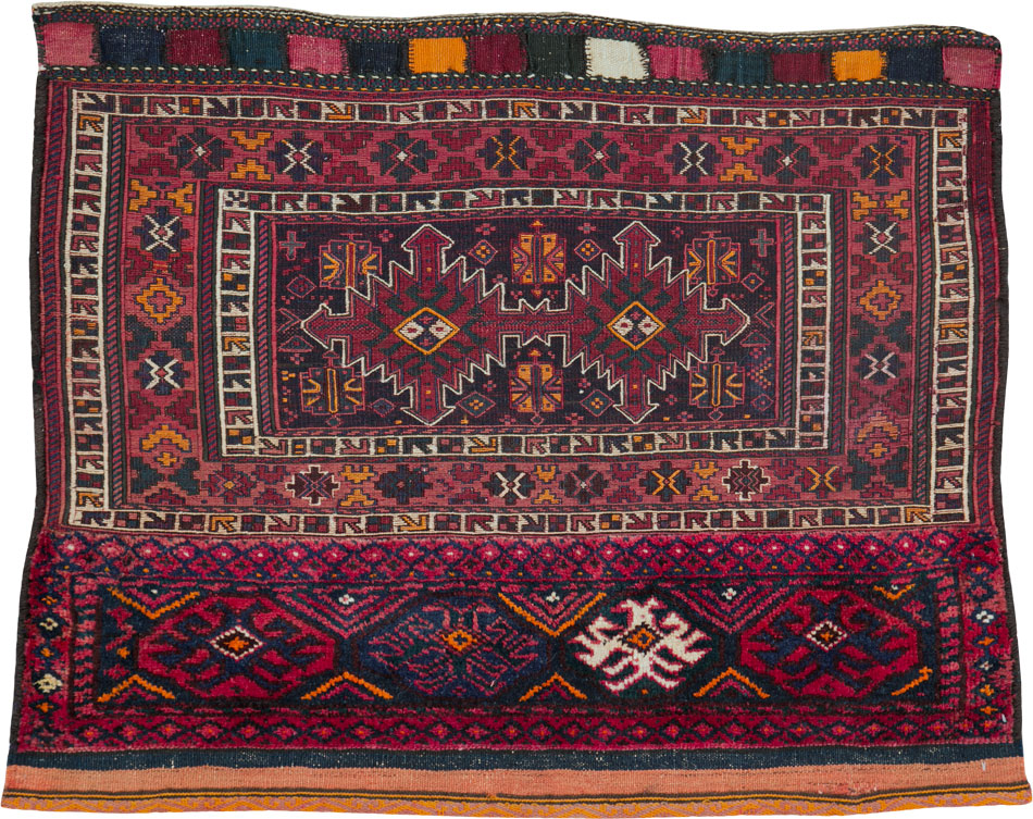 Vintage Persian Bakhtiari Bag Face, No.25517 - Gss
