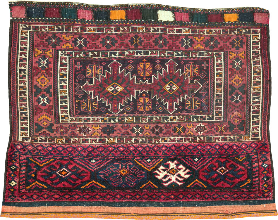 Vintage Persian Bakhtiari Bag Face, No.25517 - Gss