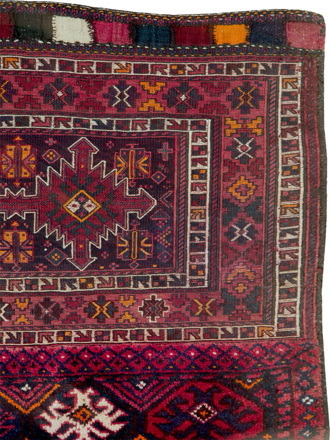 Vintage Persian Bakhtiari Bag Face, No.25517 - Gss
