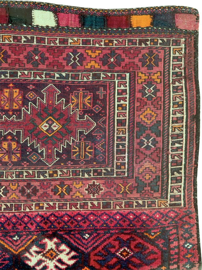 Vintage Persian Bakhtiari Bag Face, No.25517 - Gss