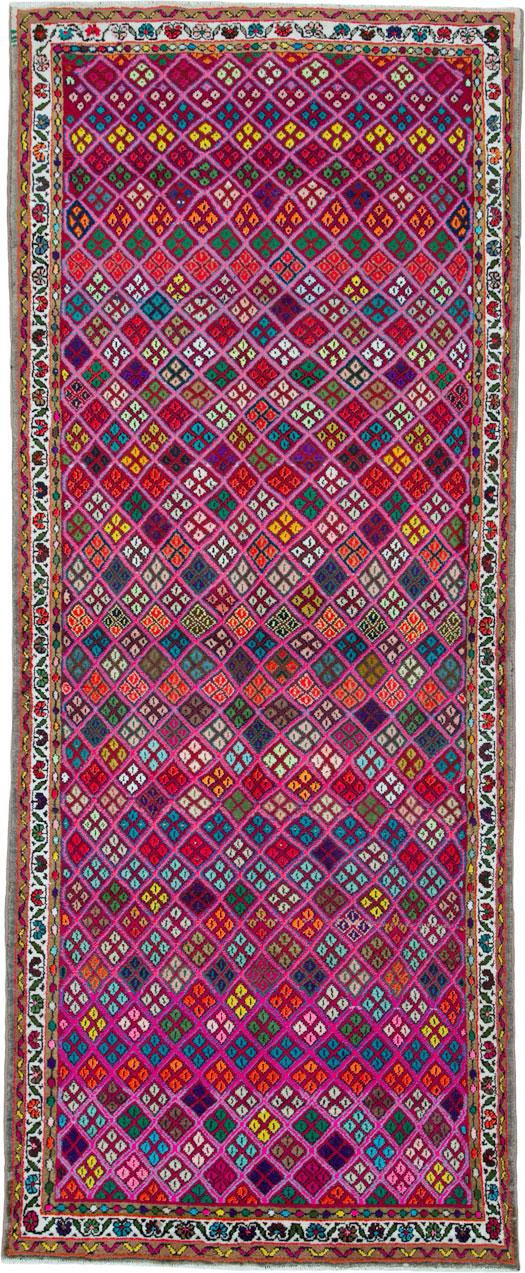 Vintage Persian Hamadan Runner, No.25528 - Gss