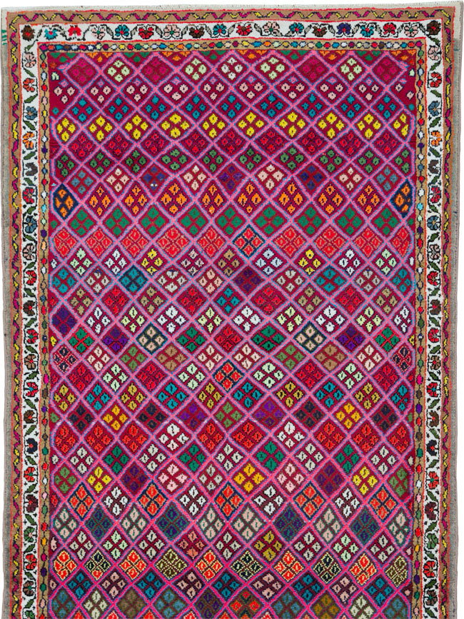 Vintage Persian Hamadan Runner, No.25528 - Gss
