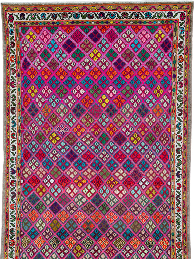 Vintage Persian Hamadan Runner, No.25528 - Gss