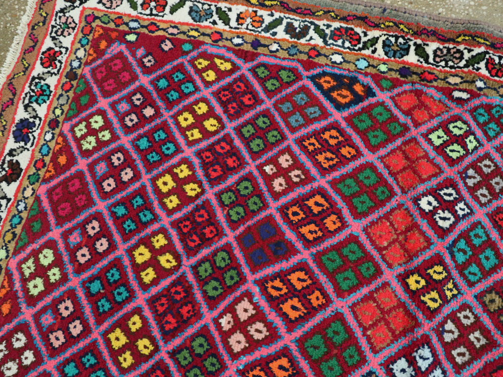 Vintage Persian Hamadan Runner, No.25528 - Gss