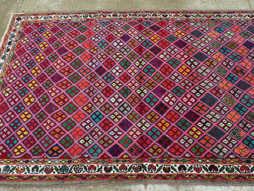Vintage Persian Hamadan Runner, No.25528 - Gss