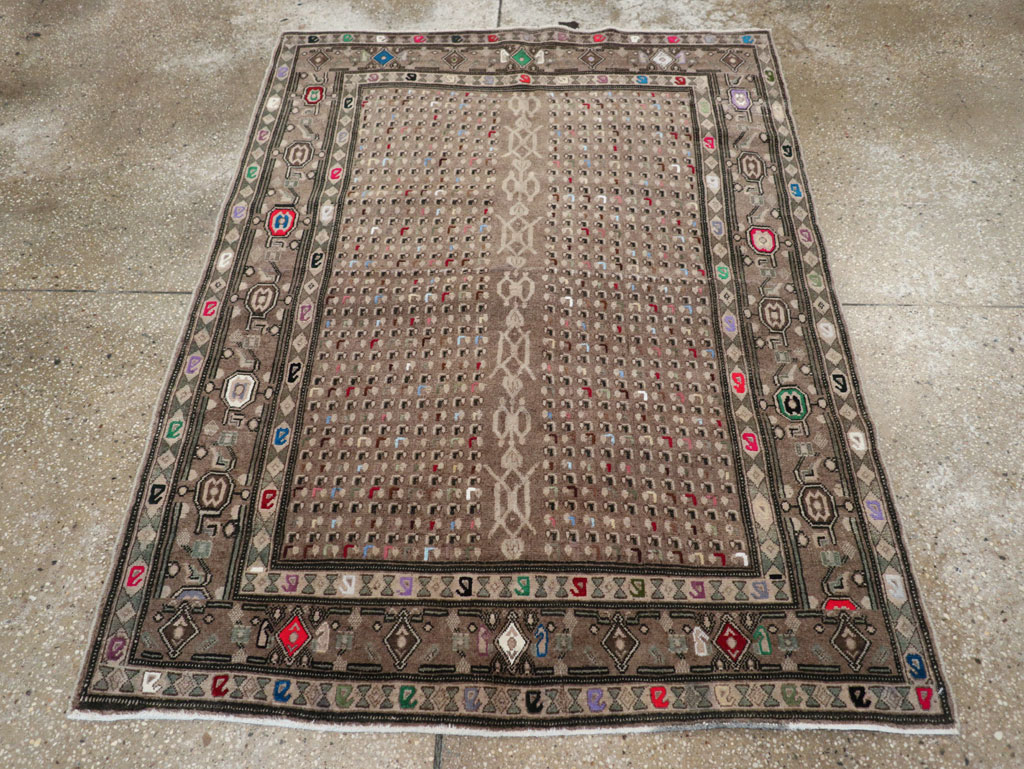 Vintage Persian Hamadan Modern Rug, No.25534 - Gss