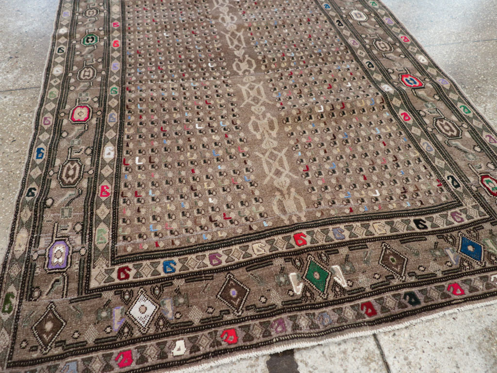 Vintage Persian Hamadan Modern Rug, No.25534 - Gss