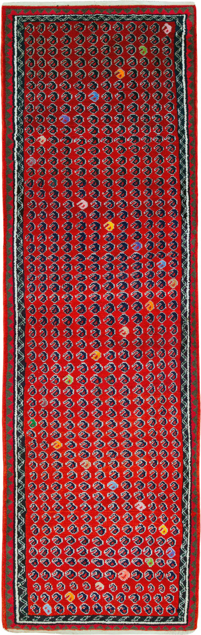 Vintage Persian Hamadan Runner, No.25535 - Gss