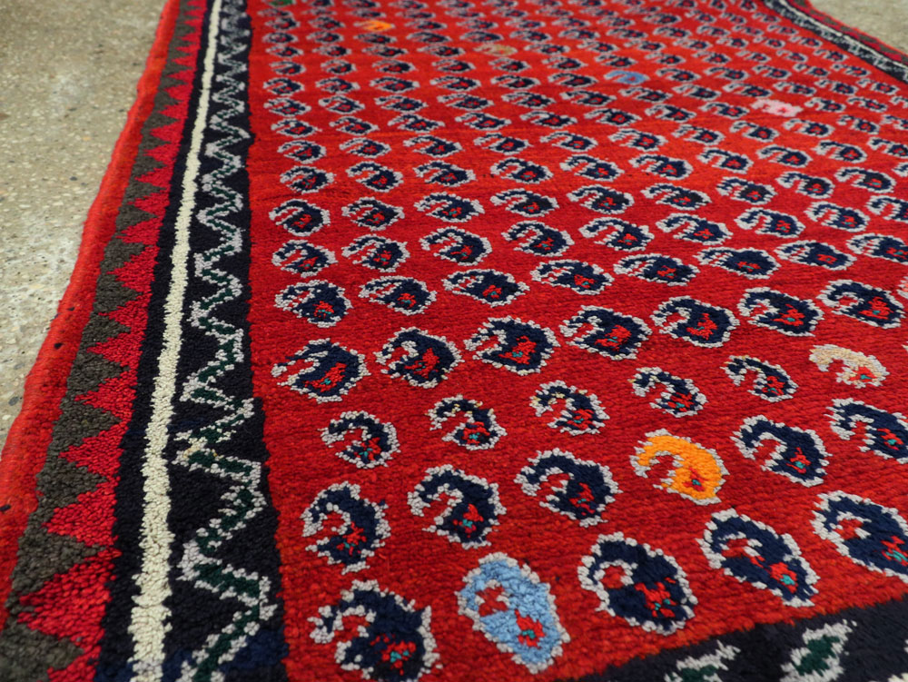 Vintage Persian Hamadan Runner, No.25535 - Gss