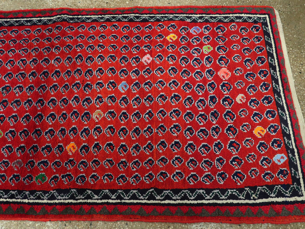 Vintage Persian Hamadan Runner, No.25535 - Gss