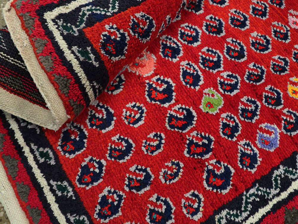 Vintage Persian Hamadan Runner, No.25535 - Gss