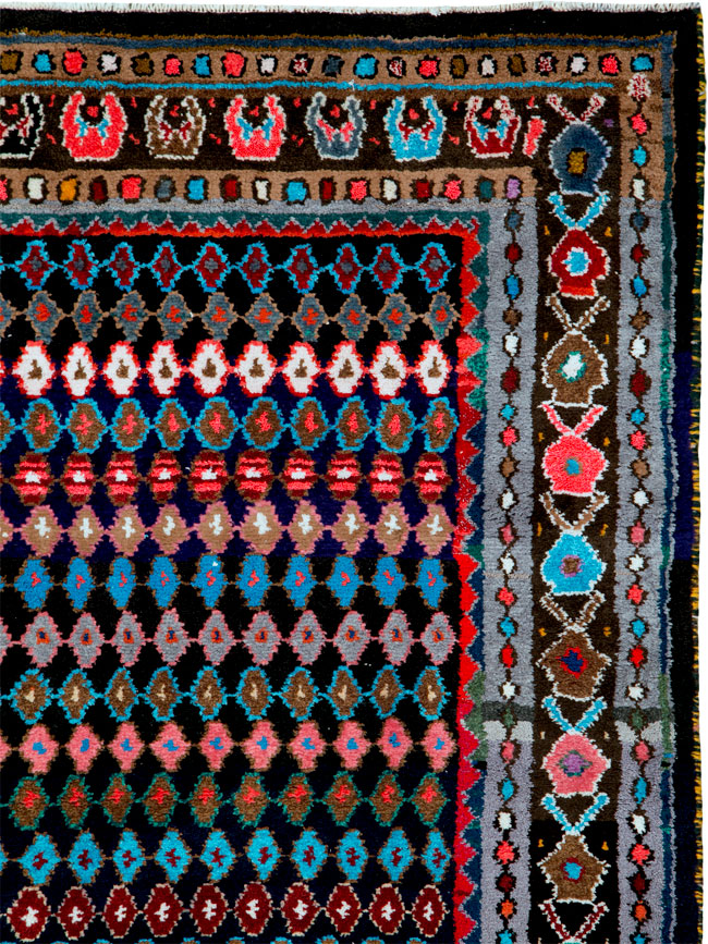 Vintage Persian Hamadan Runner, No.25536 - Gss