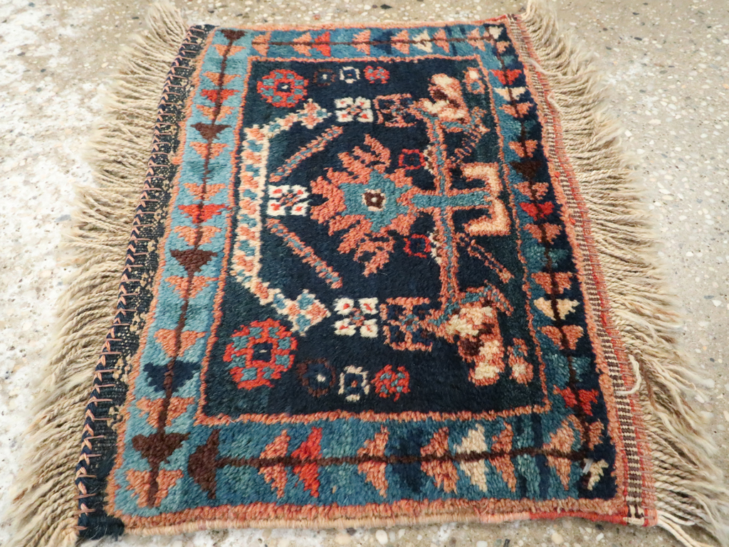 Vintage Persian Afshar Tribal Bag Face, No.25567 - Gss