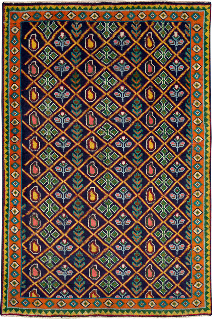 Vintage Persian Tabriz Rug (Pair: 2 of 2), No.25588 - Gss