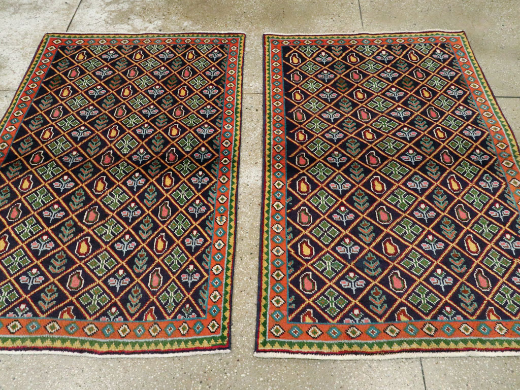 Vintage Persian Tabriz Rug (Pair: 2 of 2), No.25588 - Gss