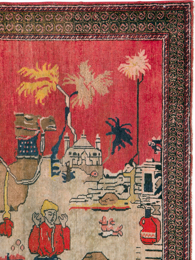 Vintage Baluch Rug, No.25591 - Gss