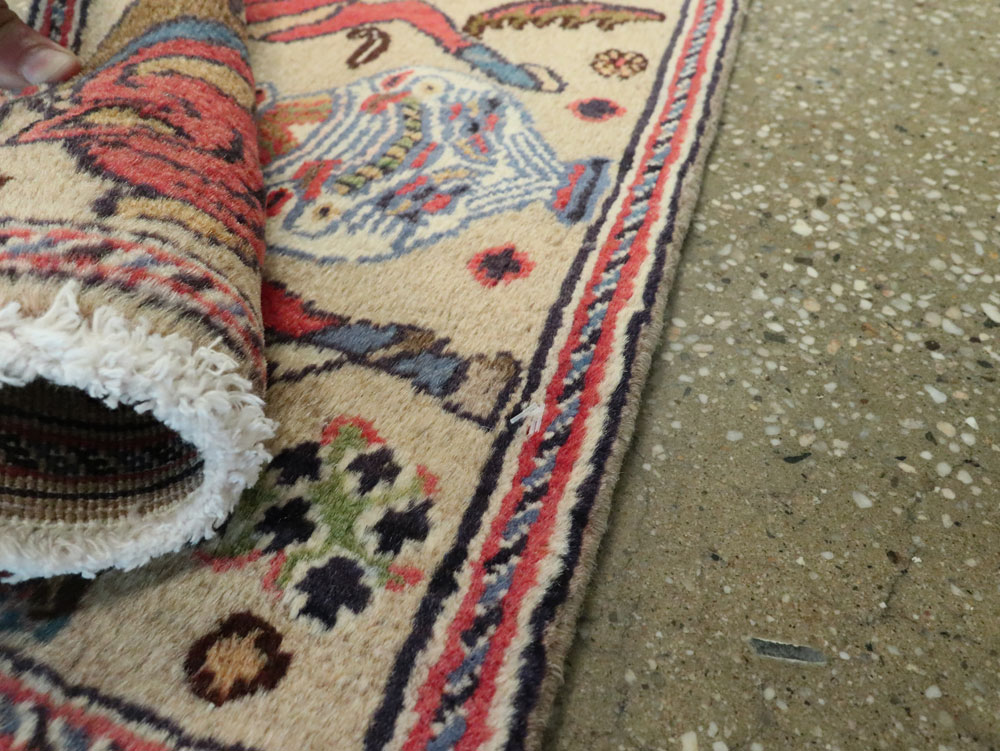 Vintage Persian Tabriz Pictorial Rug (Pair: 2 of 2), No.25602 - Gss