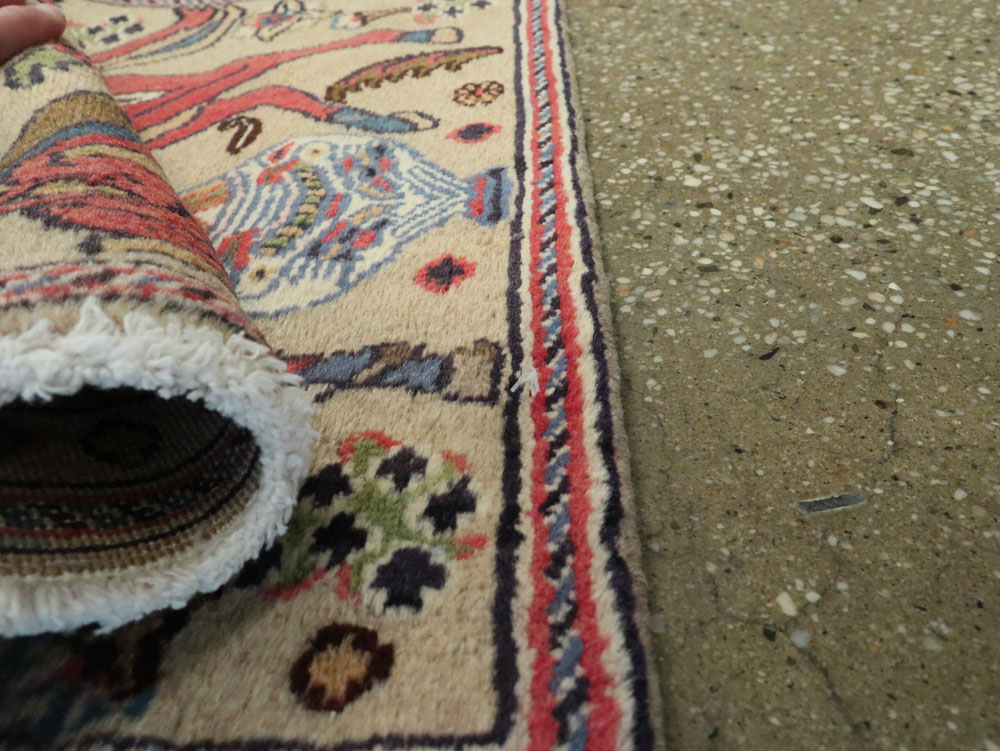 Vintage Persian Tabriz Pictorial Rug (Pair: 2 of 2), No.25602 - Gss