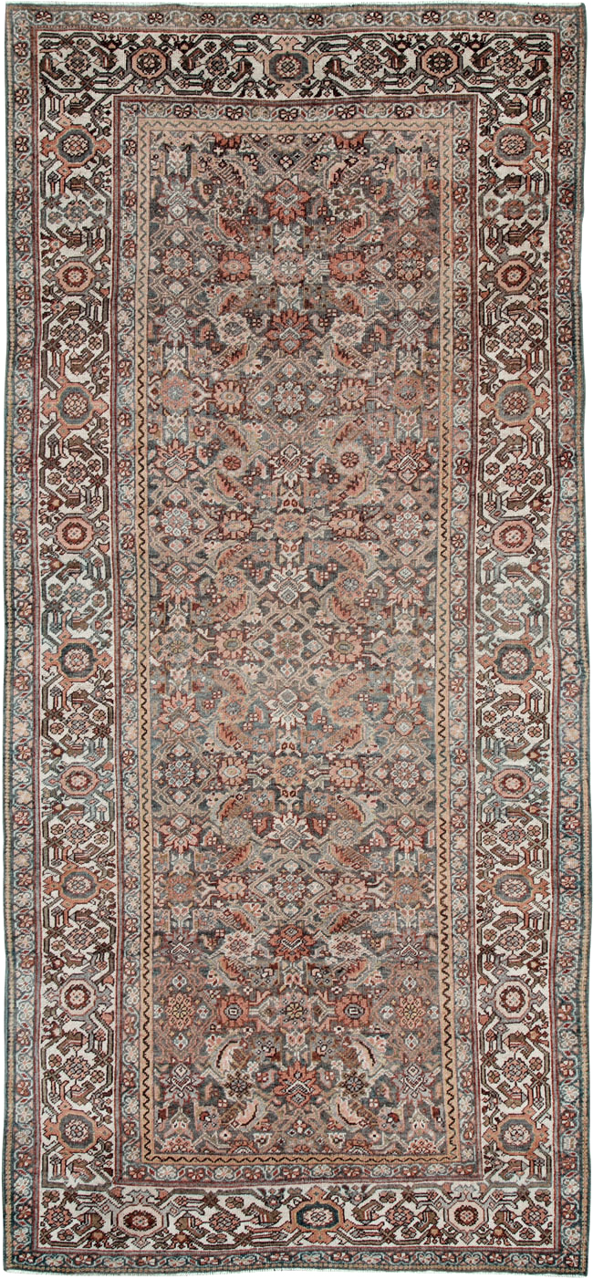 Antique Persian Mahal Gallery Carpet, No.25609 - Gss