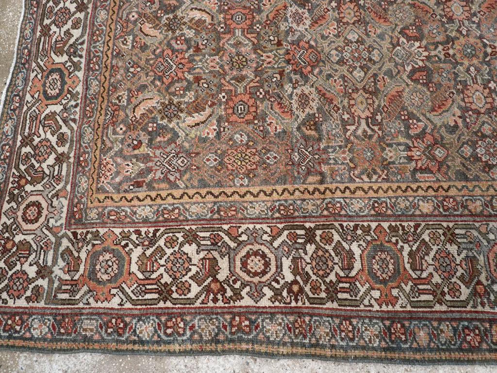 Antique Persian Mahal Gallery Carpet, No.25609 - Gss