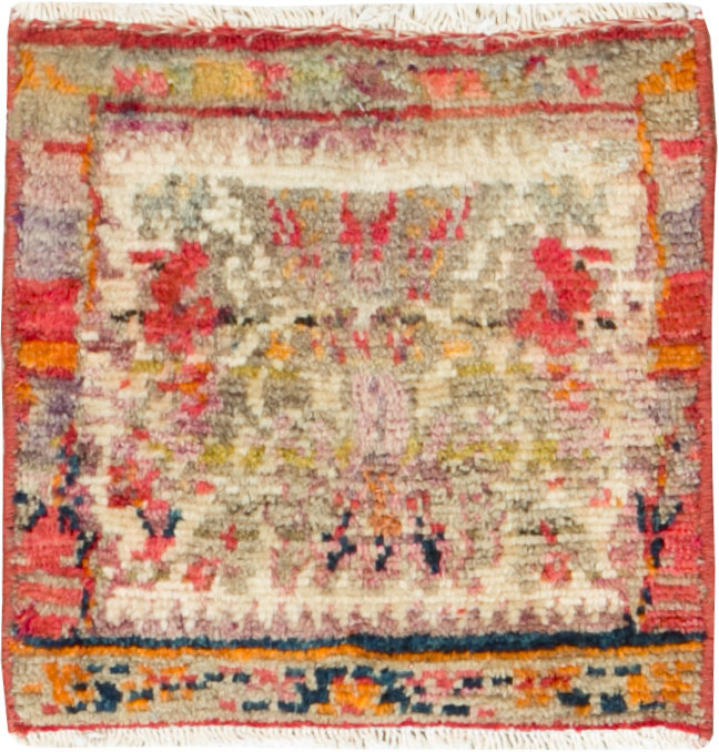 Vintage Persian Shiraz Tribal Bag Face, No.25634 - Gss
