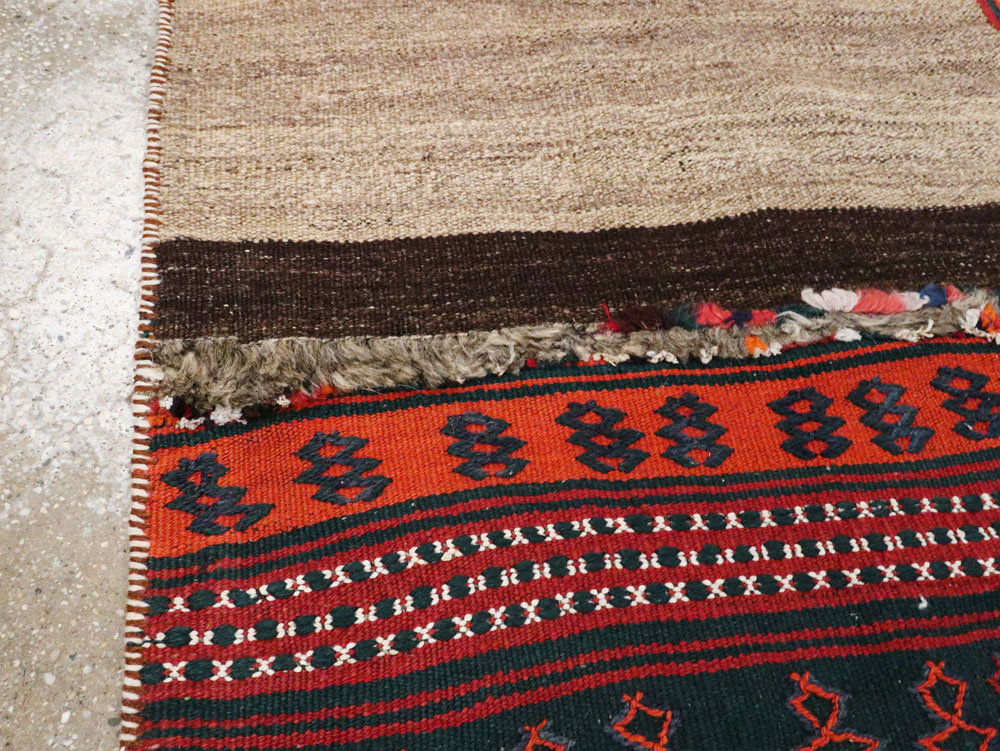Vintage Persian Chaharmahal Bakhtiari Tacheh Flatweave Kilim , No.25645 - Gss