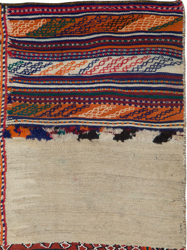 Vintage Persian Chaharmahal Bakhtiari Tacheh Flatweave Kilim , No.25645 - Gss