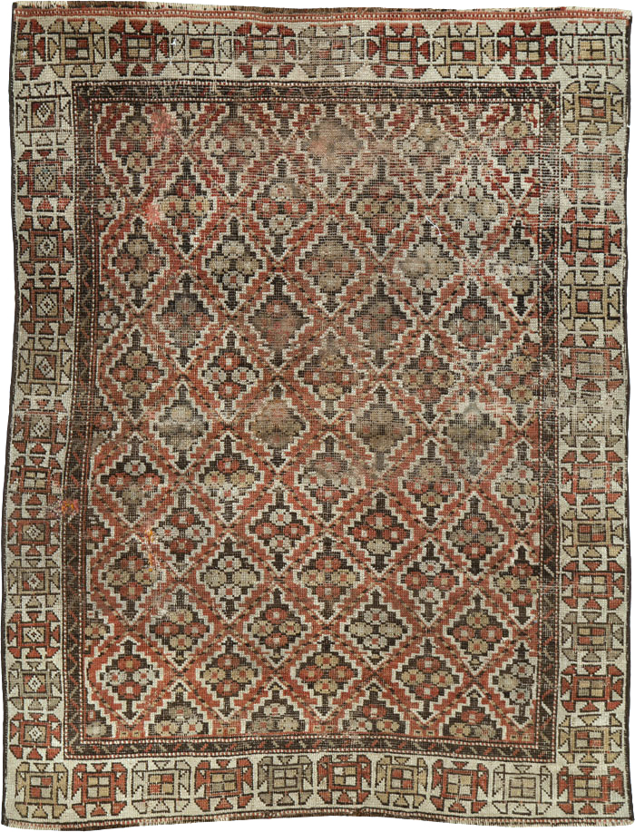 Antique Caucasian Kuba Rug, No.25655 - Gss