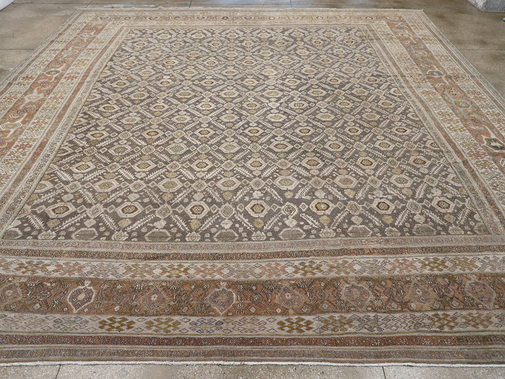 Antique Persian Bibikabad Large Square Carpet, No.25662 - Gss