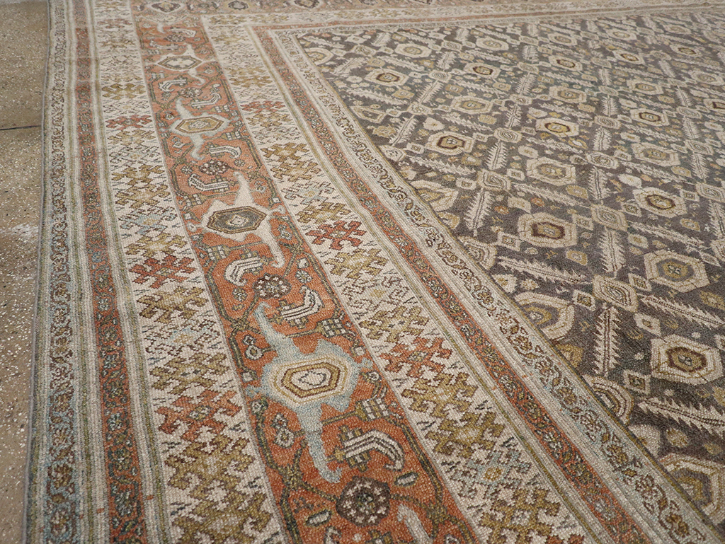 Antique Persian Bibikabad Large Square Carpet, No.25662 - Gss