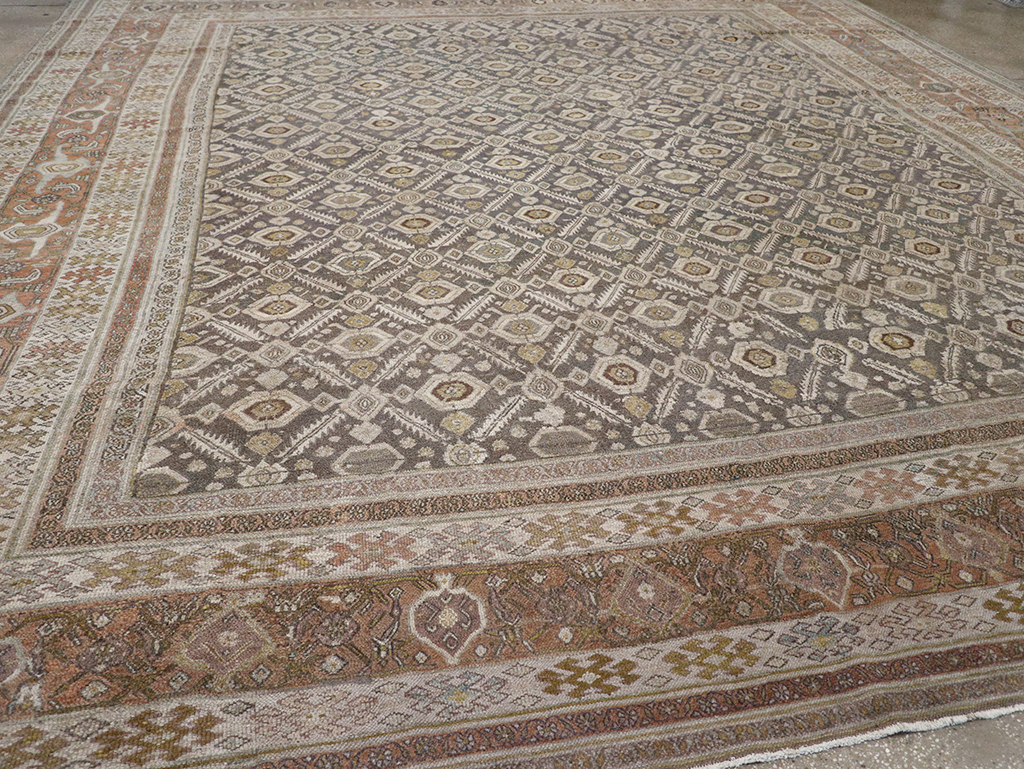 Antique Persian Bibikabad Large Square Carpet, No.25662 - Gss