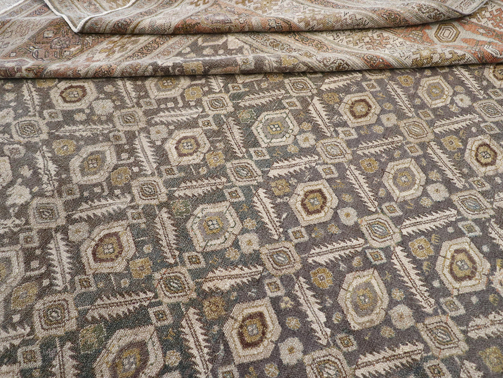 Antique Persian Bibikabad Large Square Carpet, No.25662 - Gss