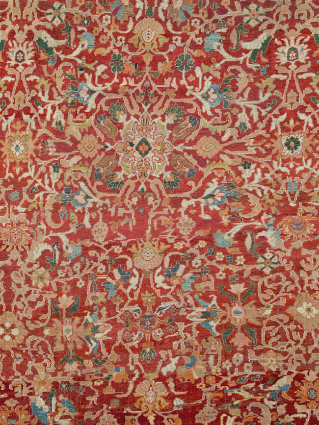 Antique Persian Mahal Carpet, No.25685 - Gss