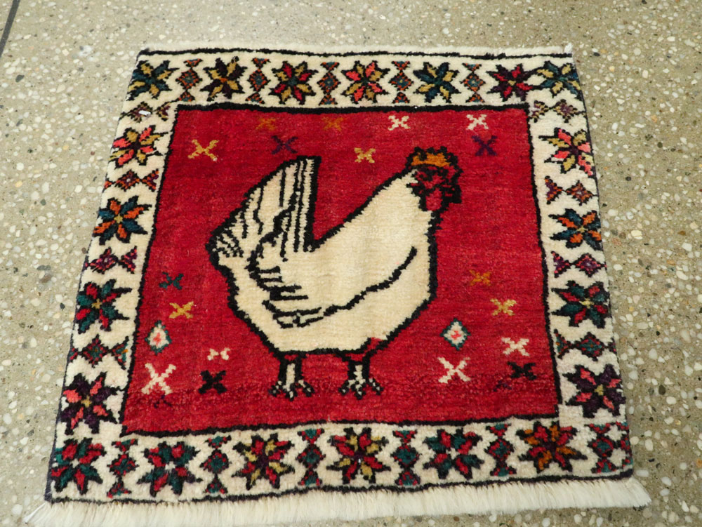 Vintage Persian Kurdish Rug, No.25687 - Gss