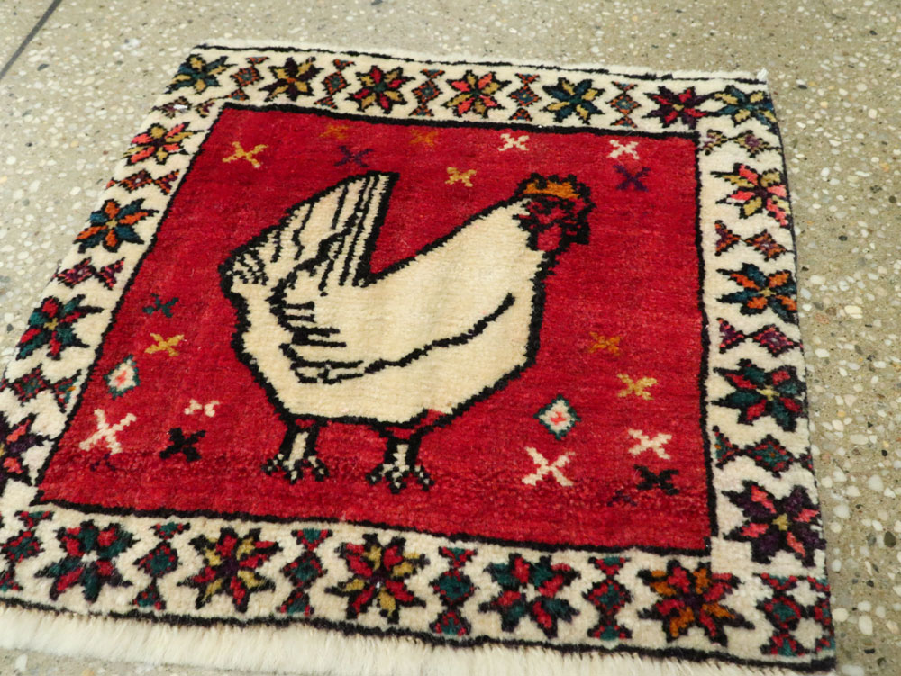 Vintage Persian Kurdish Rug, No.25687 - Gss