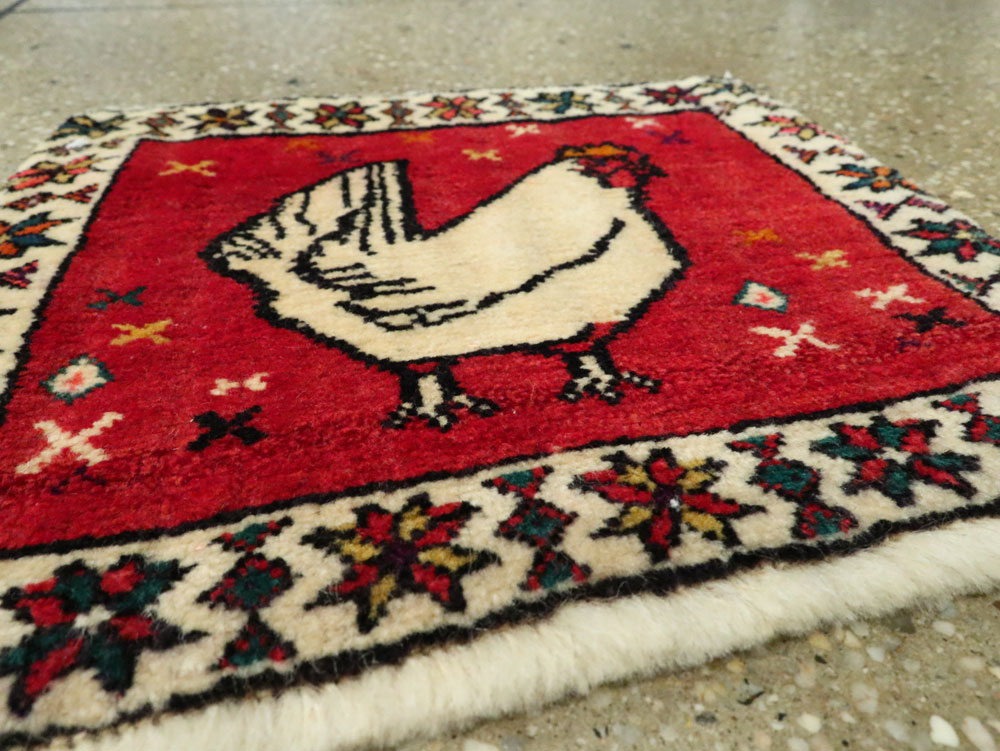 Vintage Persian Kurdish Rug, No.25687 - Gss