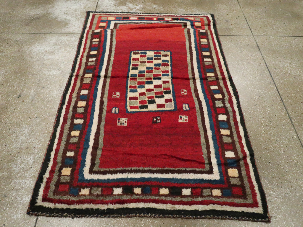 Vintage Persian Gabbeh Rug, No.25694 - Gss