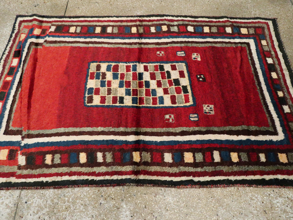 Vintage Persian Gabbeh Rug, No.25694 - Gss