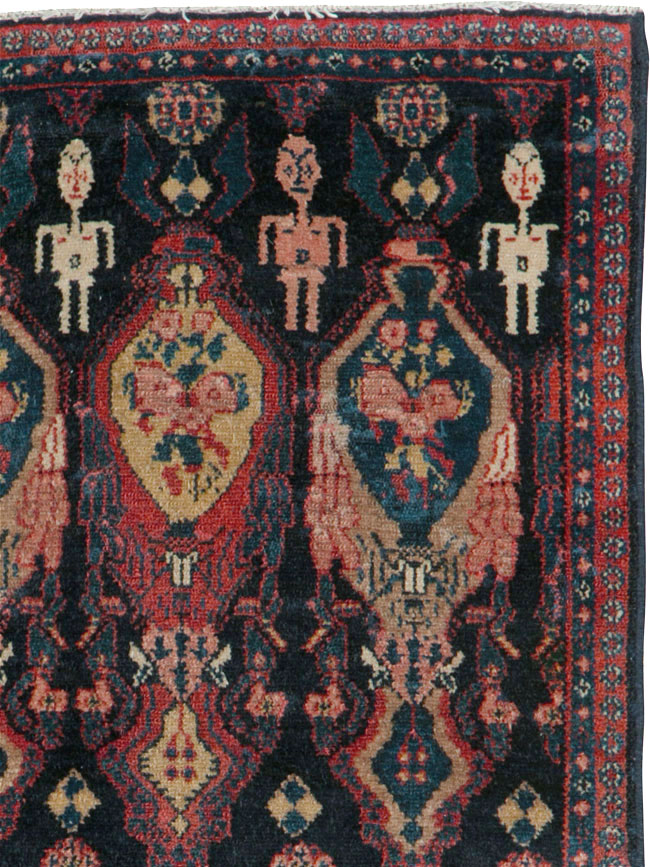 Vintage Persian Senneh Pictorial Rug (Pair: 2 of 2), No.25706 - Gss
