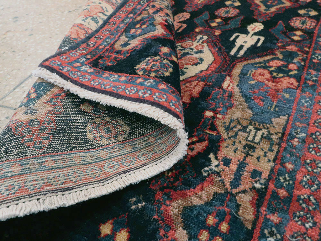 Vintage Persian Senneh Pictorial Rug (Pair: 2 of 2), No.25706 - Gss