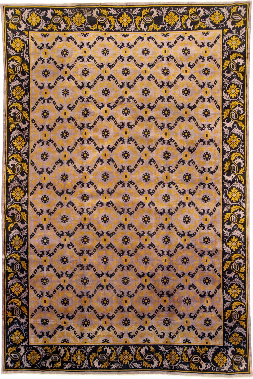 Vintage Chinese Art Deco Carpet, No.25716 - Gss