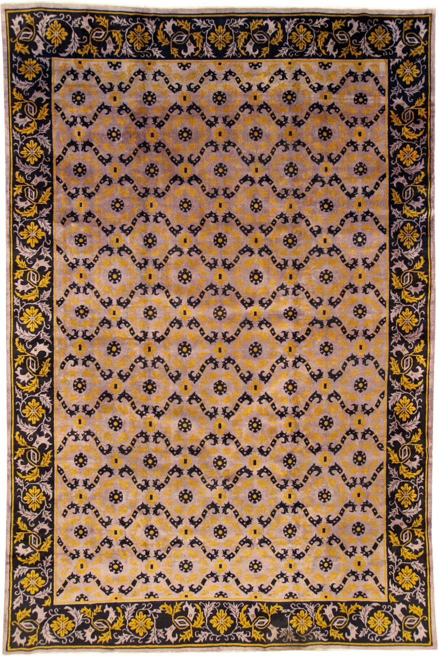 Vintage Chinese Art Deco Carpet, No.25716 - Gss
