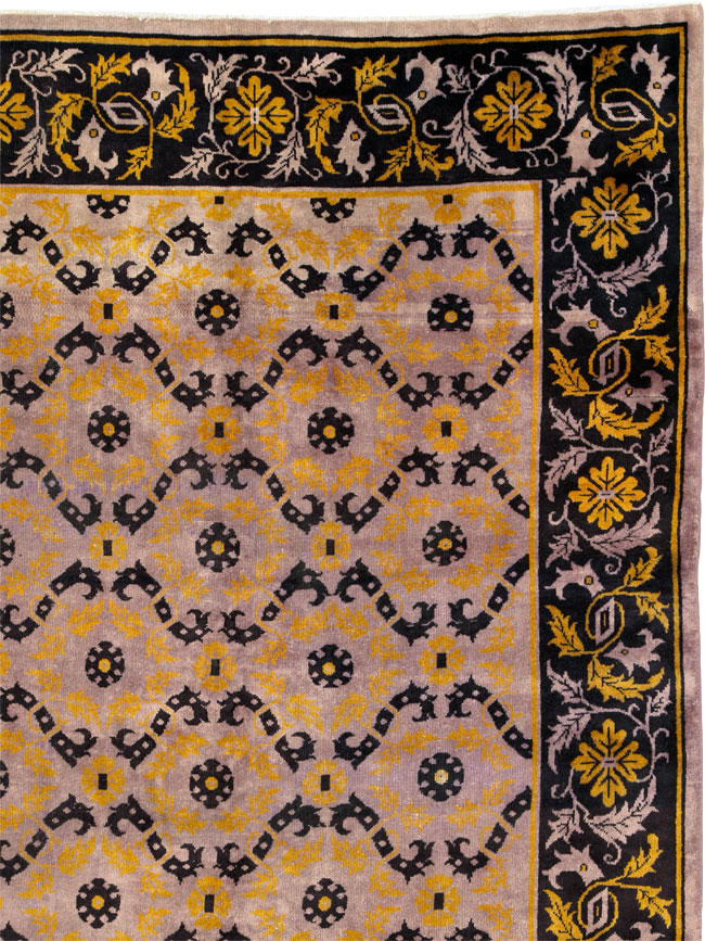 Vintage Chinese Art Deco Carpet, No.25716 - Gss