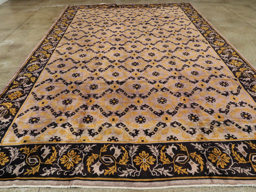 Vintage Chinese Art Deco Carpet, No.25716 - Gss