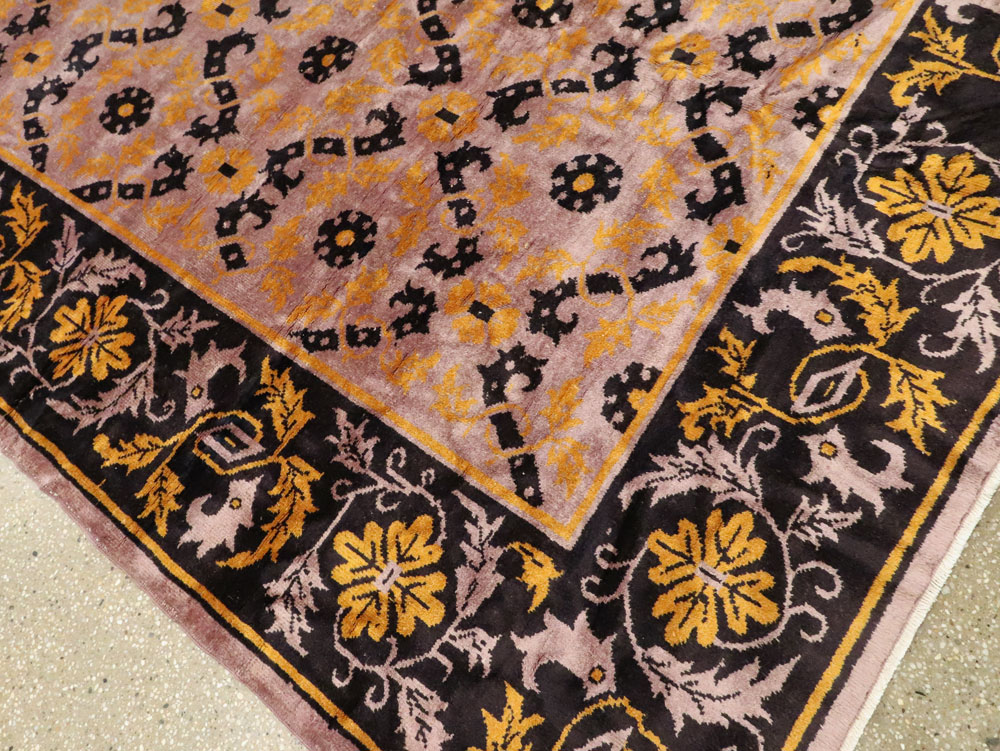 Vintage Chinese Art Deco Carpet, No.25716 - Gss