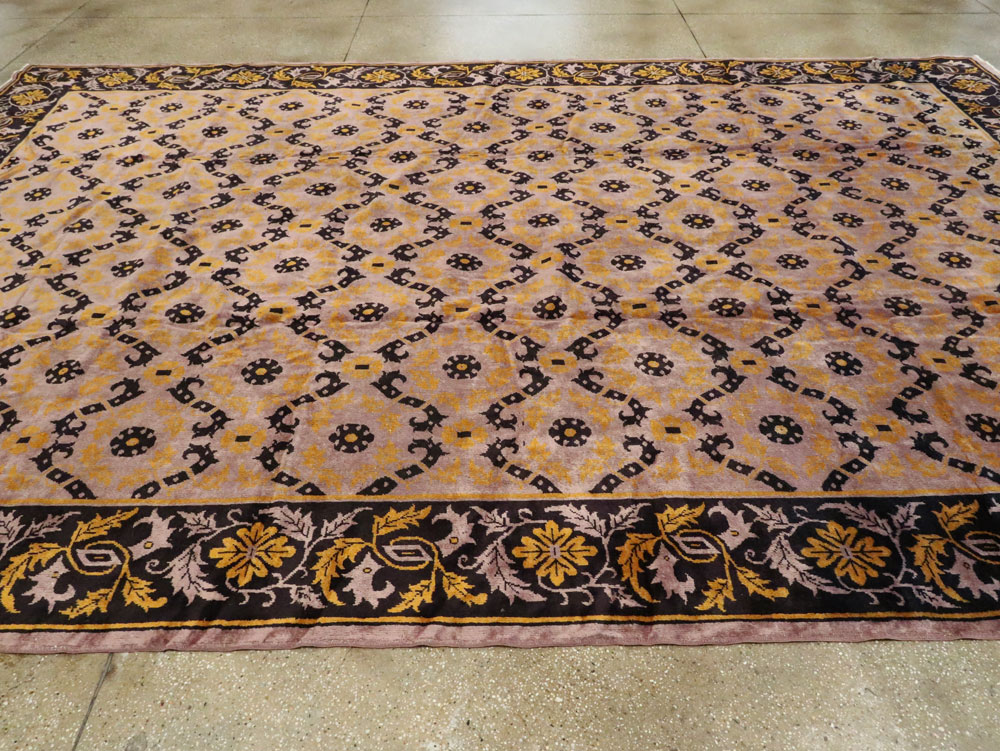 Vintage Chinese Art Deco Carpet, No.25716 - Gss