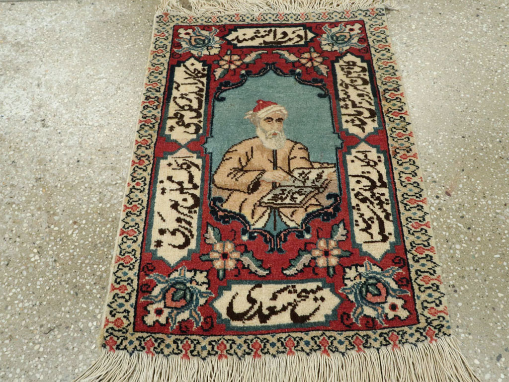 Vintage Persian Tabriz Pictorial Rug (Pair: 1 of 2), No.25724 - Gss